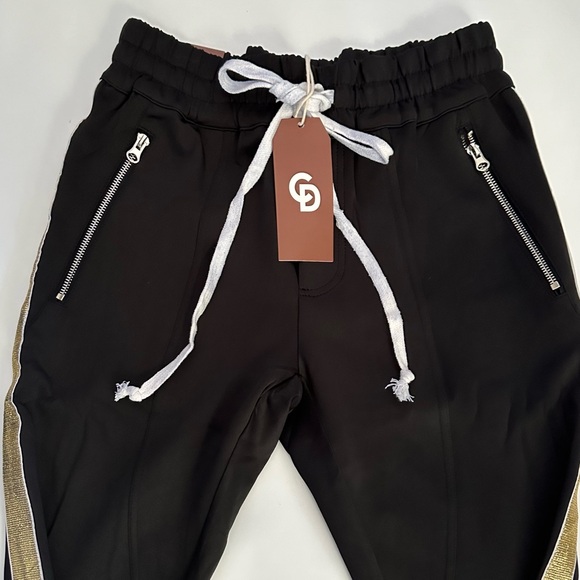 NWT-CRYSP DENIM TRACK PANTS - Picture 7 of 8